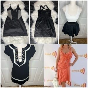 Bundle of 5 Vintage Y2K Bebe Dresses in Size XXS, XS & Size 2